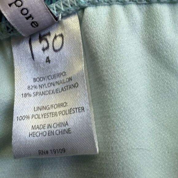 Nanette Lepore Cait Floral Bikini Swimsuit Blue Size 4 NWT - Picture 10 of 11